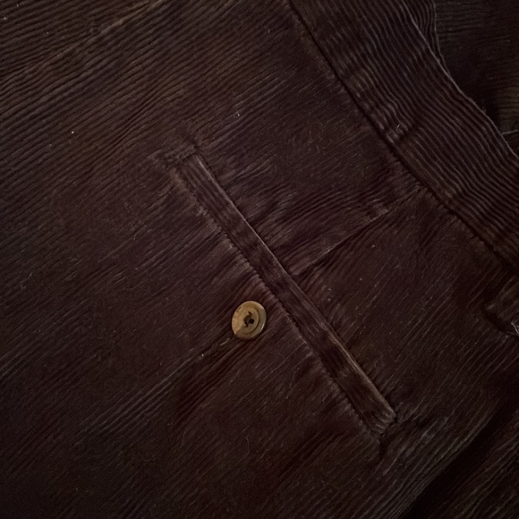 100% cotton Croft & Barrow Dark Brown corduroy pants, 34x32 - Picture 9 of 10